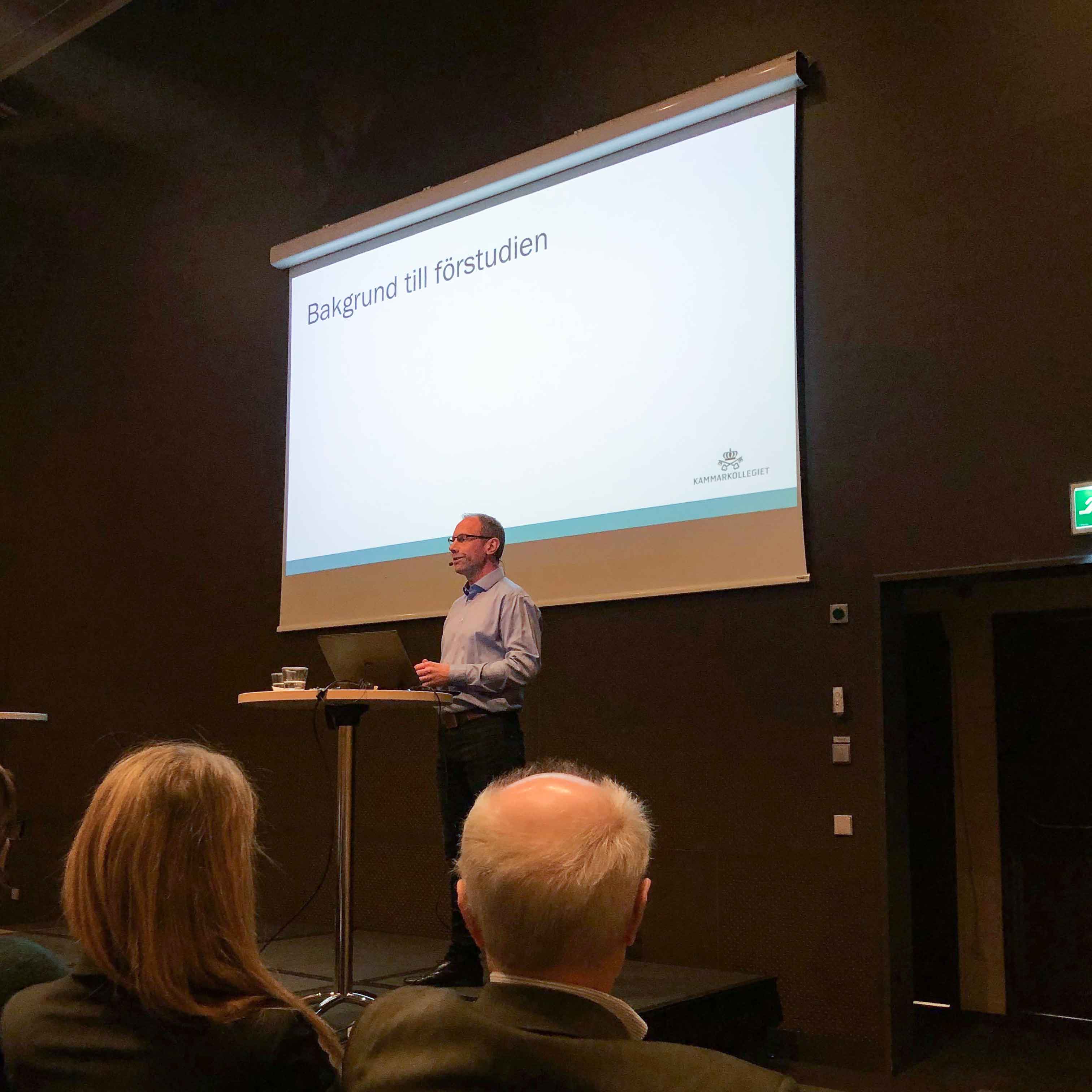 Safespring på plass under presentasjonen av forstudien: webbaserte kontorpakker