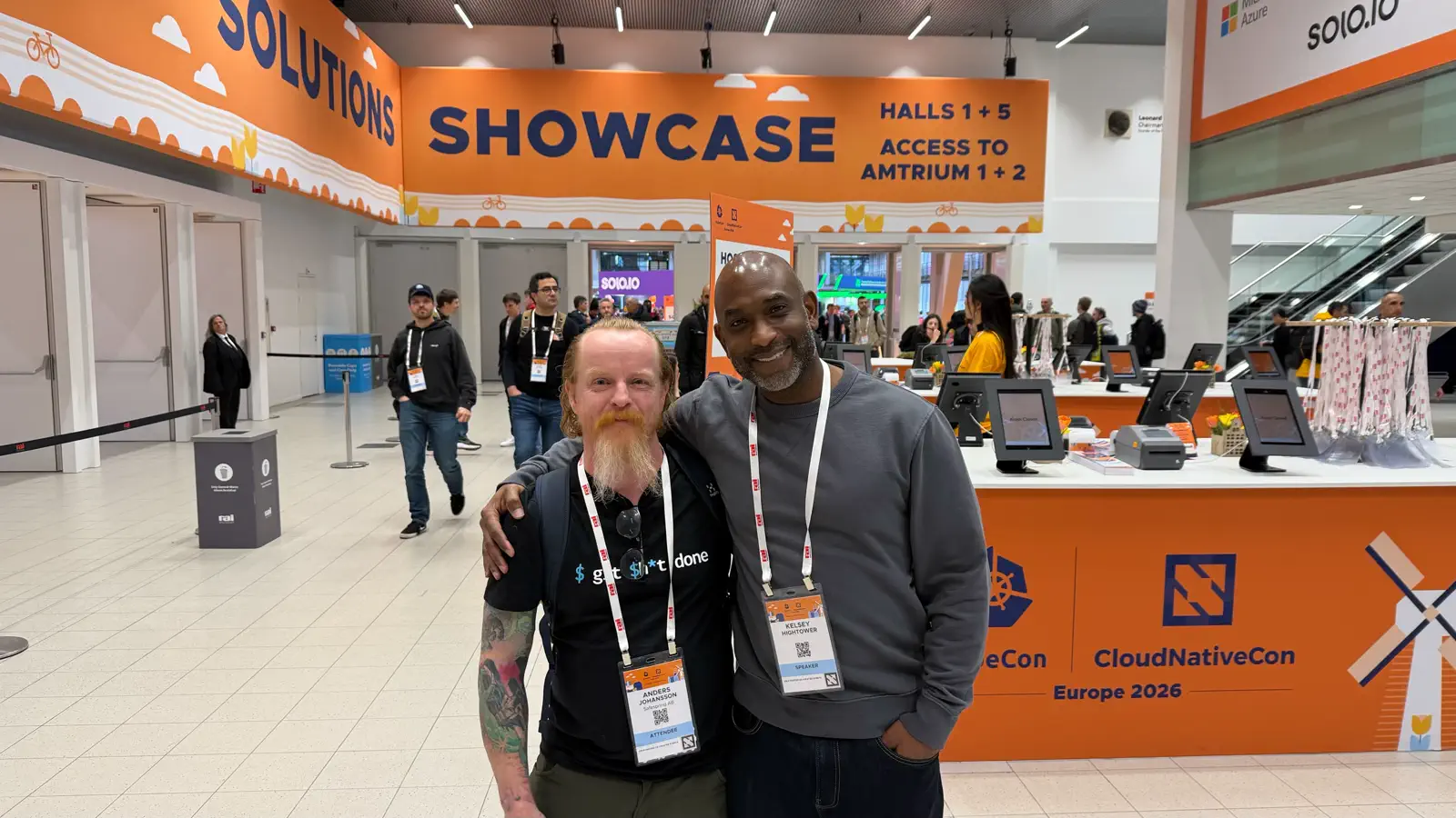 Safespring på utstillingsområdet KubeCon + CloudNativeCon Europe 2026 i Amsterdam.